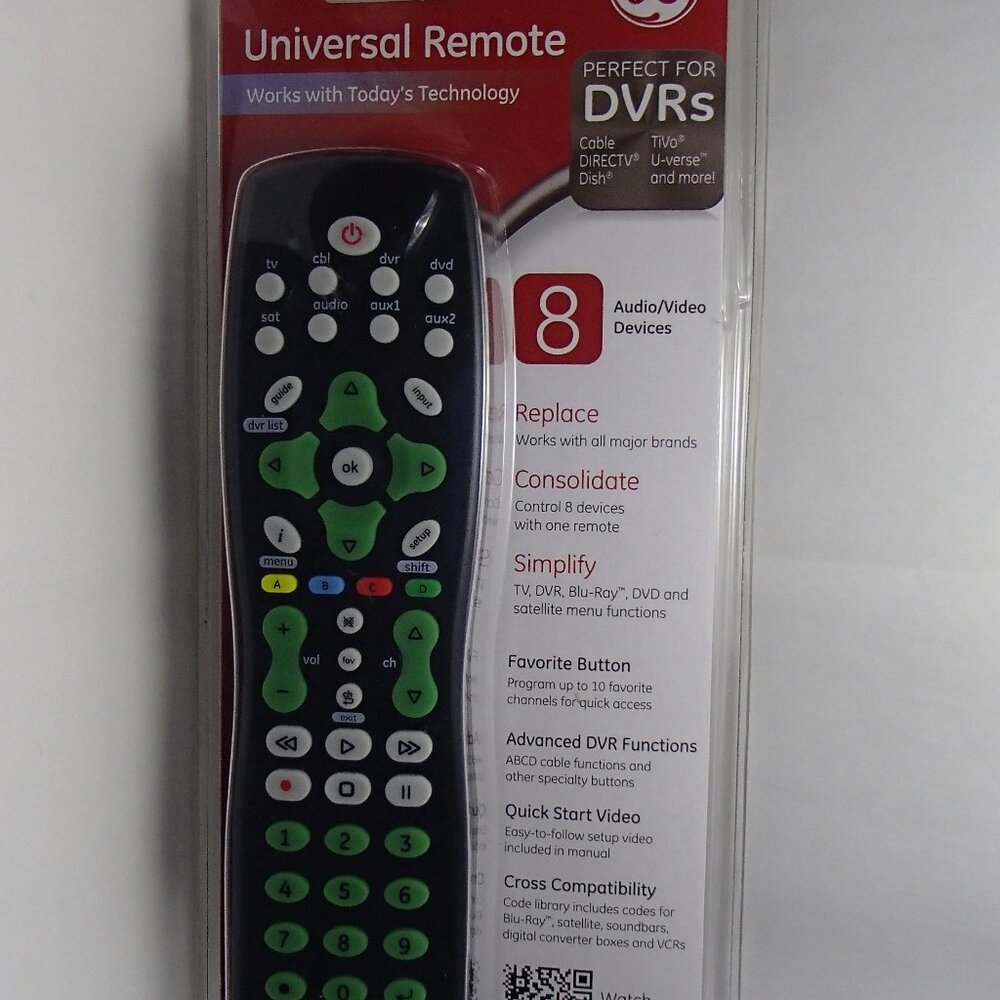 GE Universal Remote 8 Devices
